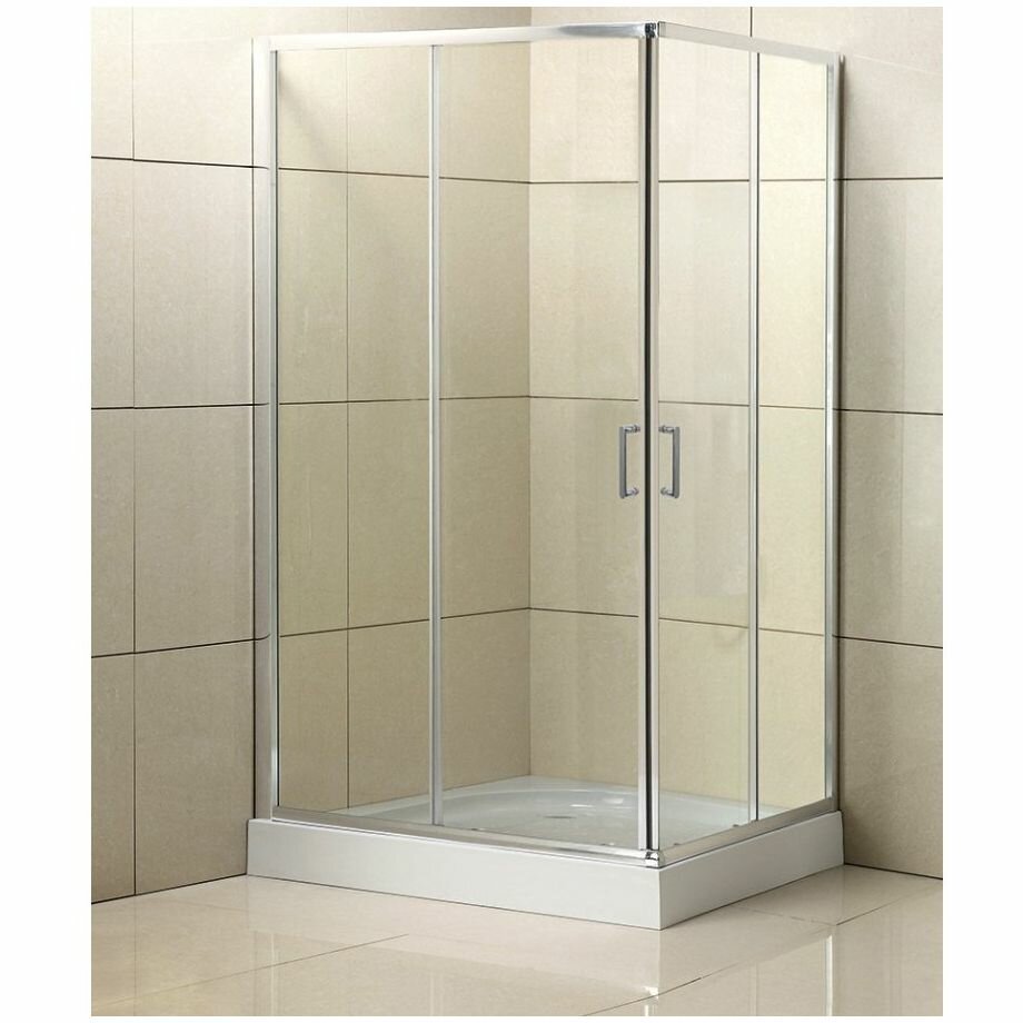 Душевой уголок BelBagno UNO-195-AH-2-120/80-C-Cr 120x80 профиль хром стекло прозрачное