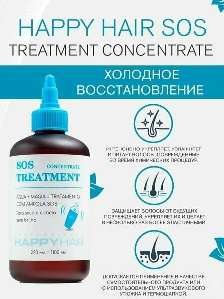 Happy Hair SOS Treatment Холодное восстановление 220 мл