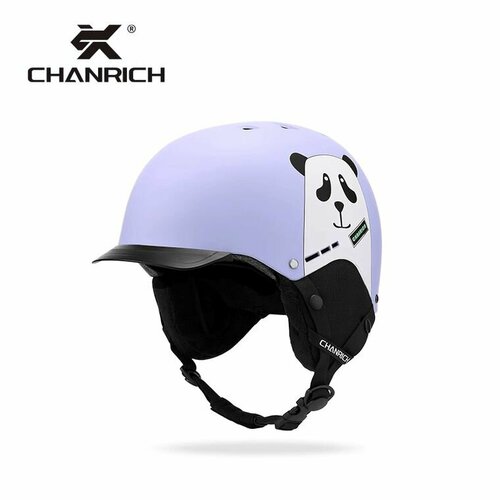 фото Шлем горнолыжный chanrich bear purple m (54-58), фиолетовый