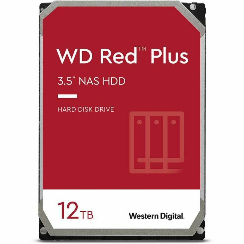 Жесткий диск Western Digital Red Plus 12ТБ/3,5/7200RPM (WD120EFBX)