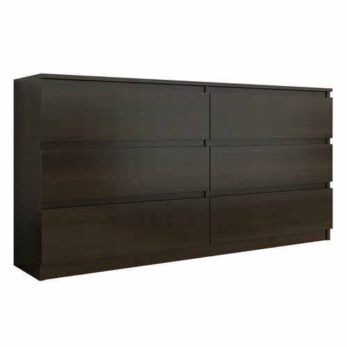 Комод 1600 6 ящ Вена шариковые направляющие1604х45х77 см ЛДСП Венге 17999₽