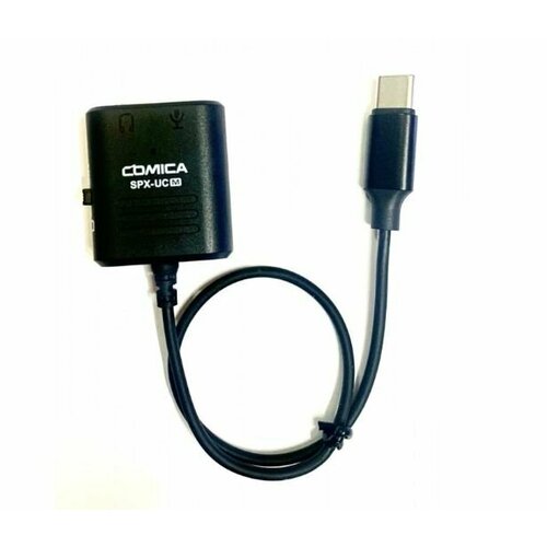 Переходник COMICA CVM-SPX-UC (M) Multi-functional 3.5mm (TRS/TRRS)-USB-C Audio Cable Adapter переходник comica cvm xlr uc cvm xlr uc