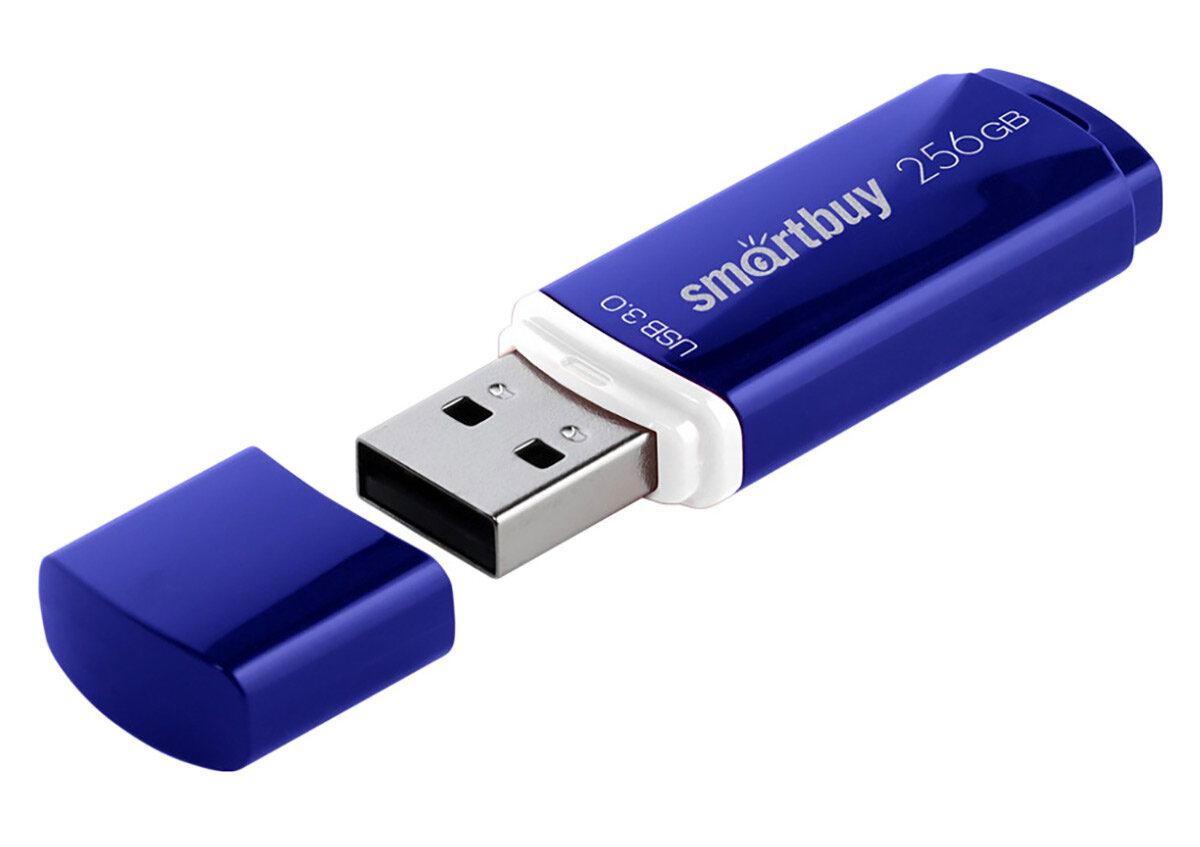 Флешка USB 3.0 SmartBuy Crown 256GB 3.0 blue