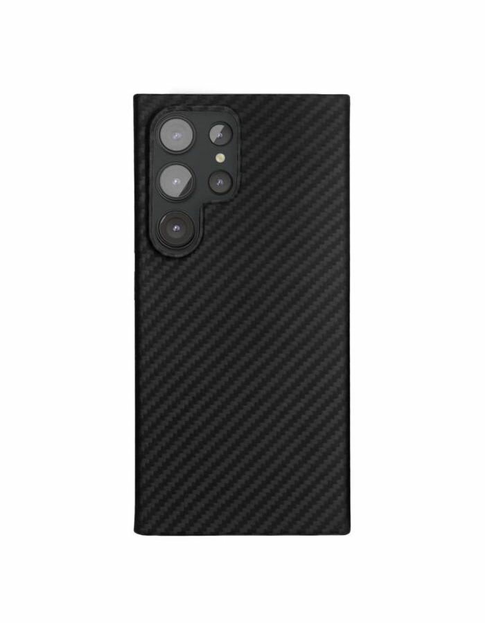 Чехол защитный VLP Kevlar Case MagSafe для Samsung S24 Ultra, черный