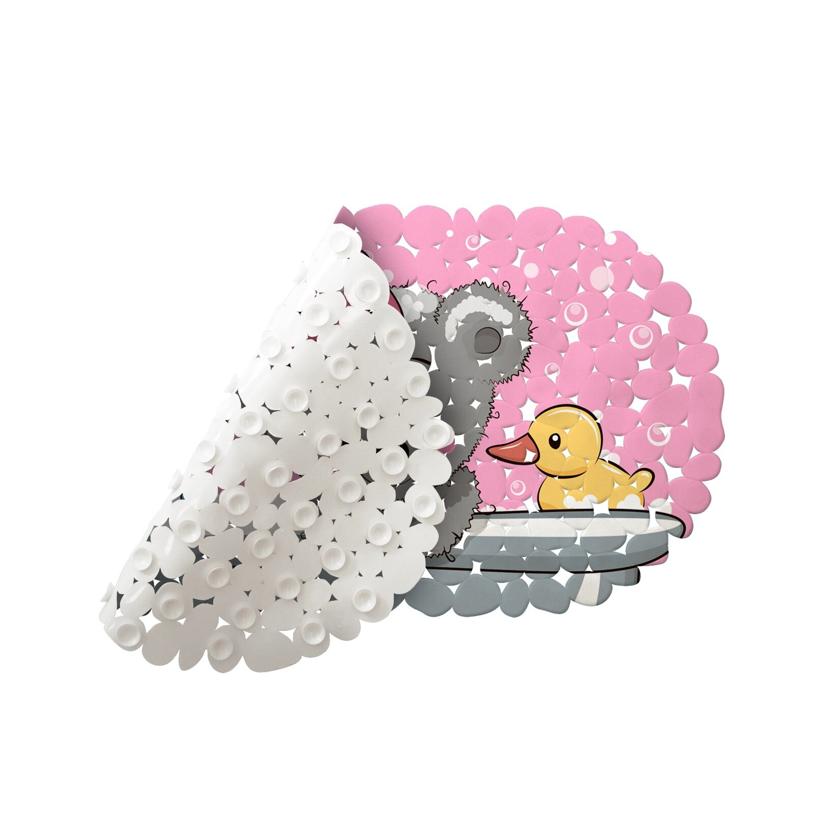 Коврик для ванны Вотоня Мишка с бантиком 36*69 см — фото 1