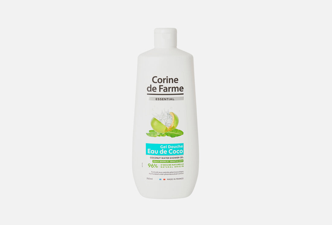 Гель для душа Corine de Farme, Coconut Water 750мл