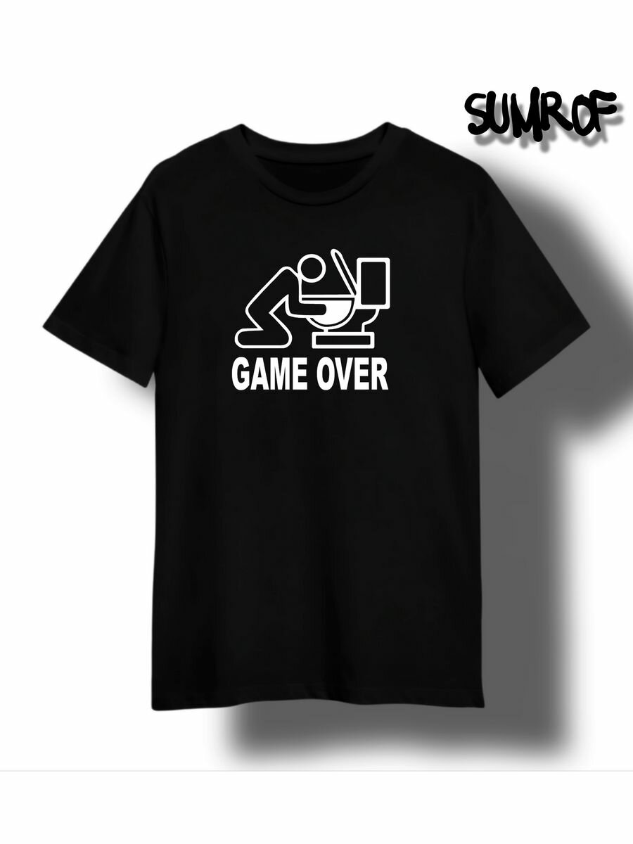 Футболка Zerosell Game over, размер 4XS, черный