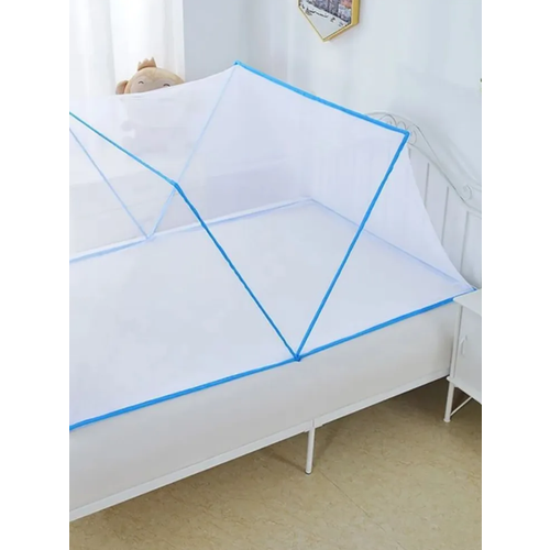 Сетка москитная на кровать, складная, 100x190x80см\ Антимосткитный балдахин на кровать белый