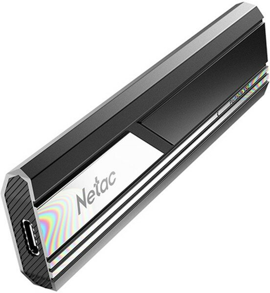 Ssd накопитель Netac ZX10 500GB USB 3.2 Gen 2 Type-C External SSD, R/W up to 1050/950MB/s, with USB C to A cable and 10Gbps USB C to C cable 5Y wty (NT01ZX10-500G-32BK) - фото №14