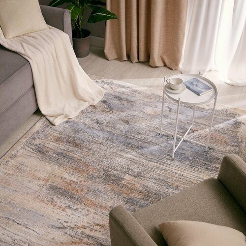 Ковер полипропилен Зингер L043 60x110 см цвет оранжевый 3655₽