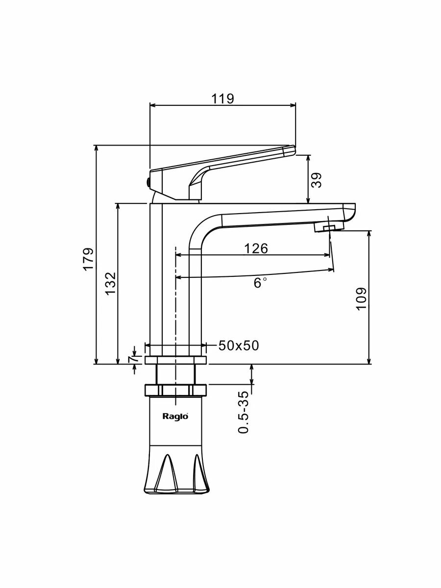 R51.10.09 Смеситель для раковины — фото 1
