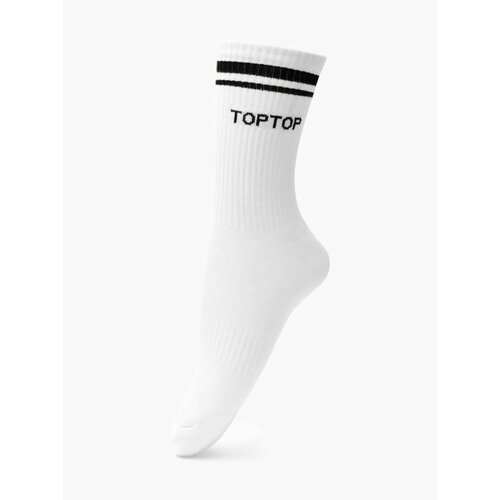 фото Носки toptop, размер 36, черный, белый