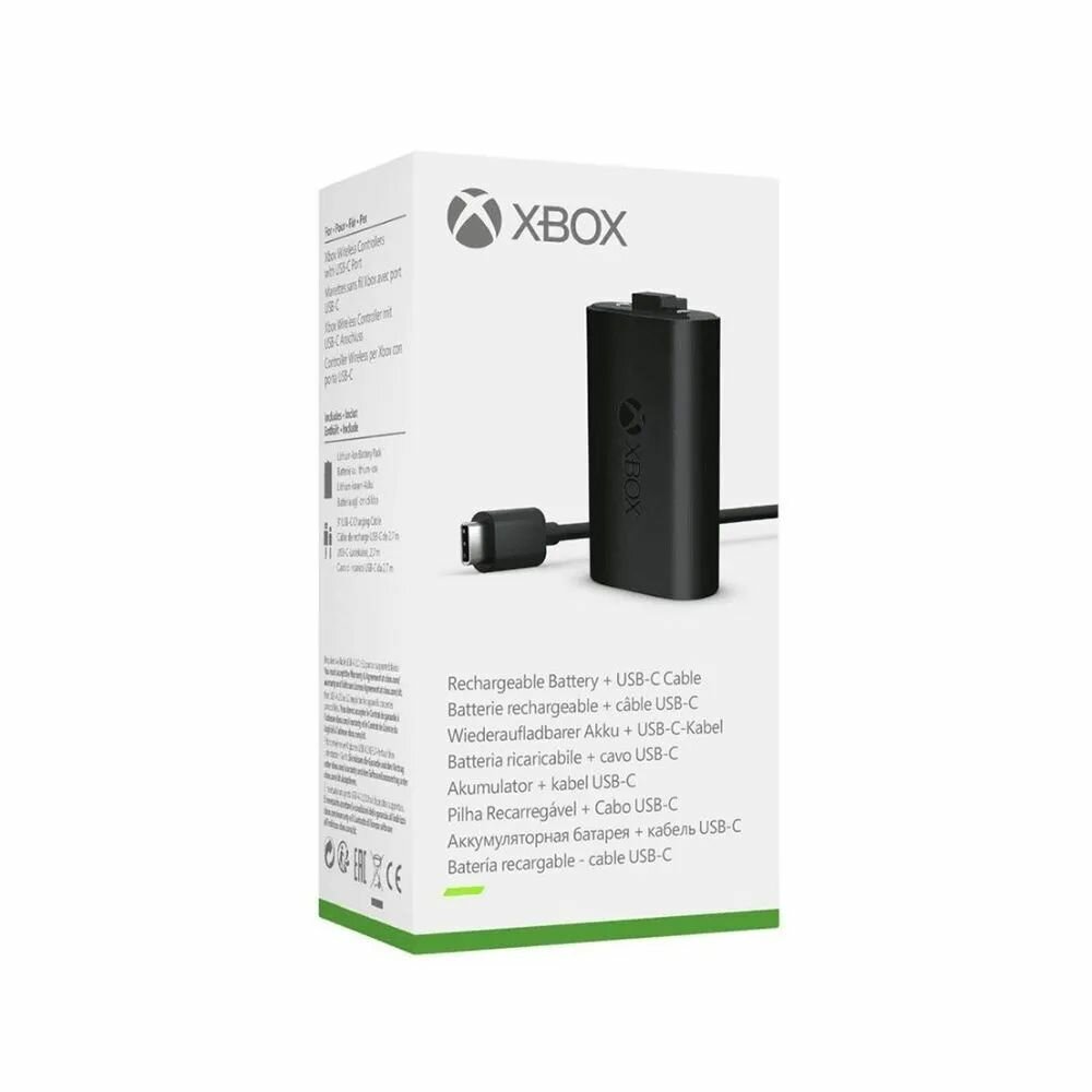 Оригинальная Аккумуляторная батарея Xbox + USB-C кабель для геймпада Microsoft Xbox Series S/X 1 штука