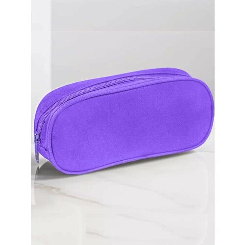 Пенал школьный для девочек и мальчиков AXLER маленький мягкий для канцелярии карандашей ручек детский для школы и подростков тканевая косметичка фиолетовый 235₽