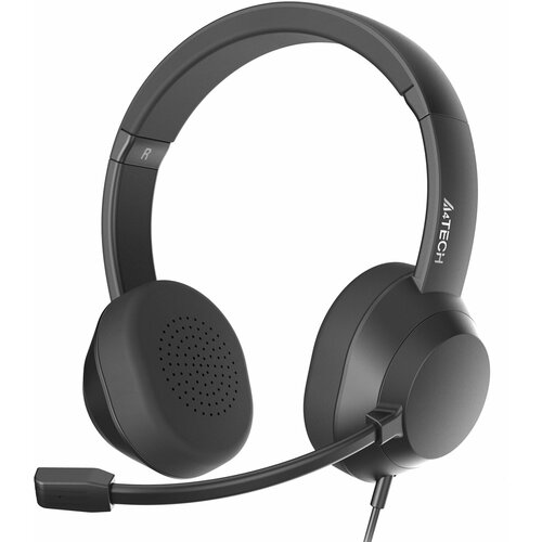 Наушники с микрофоном A4Tech FH150U белый 2м накладные USB оголовье FH150U WHITE 1723₽