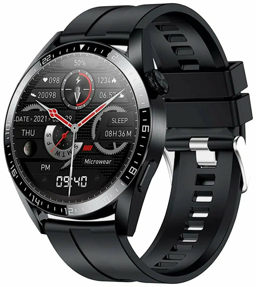 Умные часы WearFit X3, NFC, силиконовые, водонепроницаемость IP67, мужские, черные