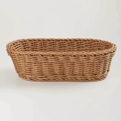 Изображение товара Корзина для хлеба, 29x17 см, ротанг, овальная, коричневая, Twig