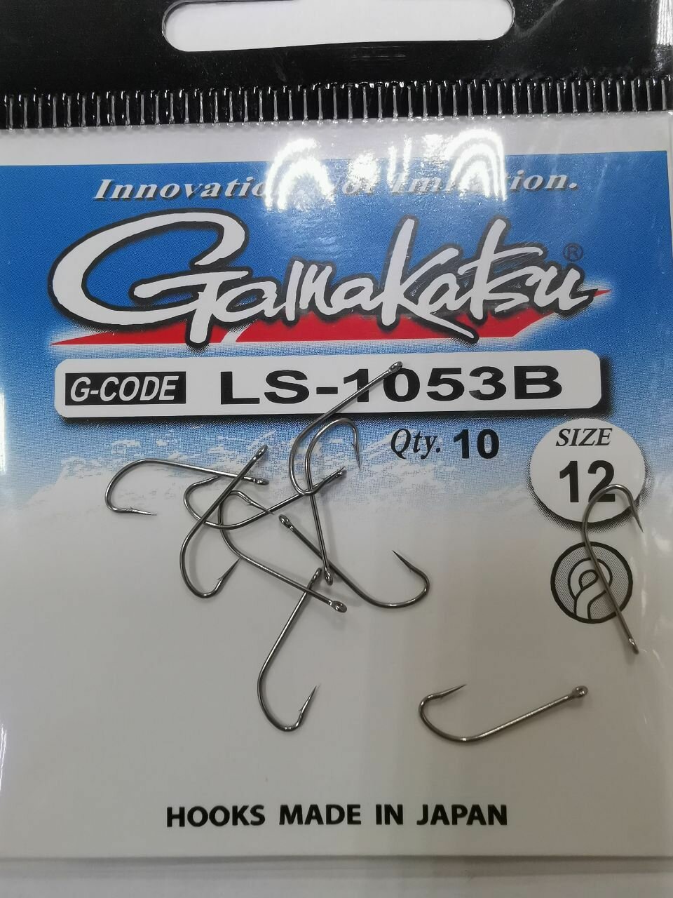 Крючок рыболовный Gamakatsu LS-1053B, размер 12, (10шт)