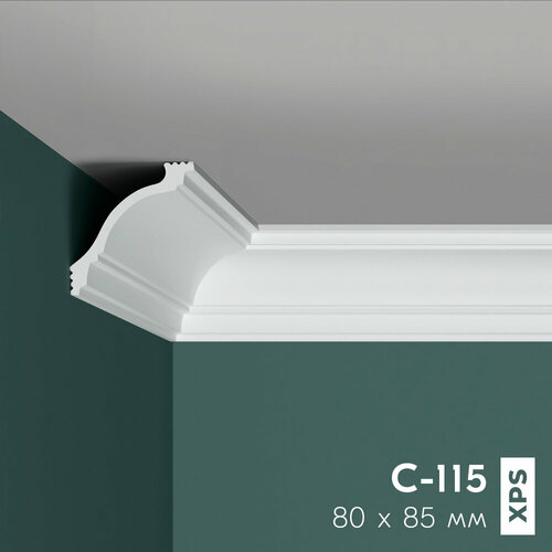 Потолочный плинтус (карниз) праймдекор C-115