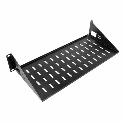 Полка МС для шкафов и стоек ЦМО, МС-20-9005, консольная, 2U, черный