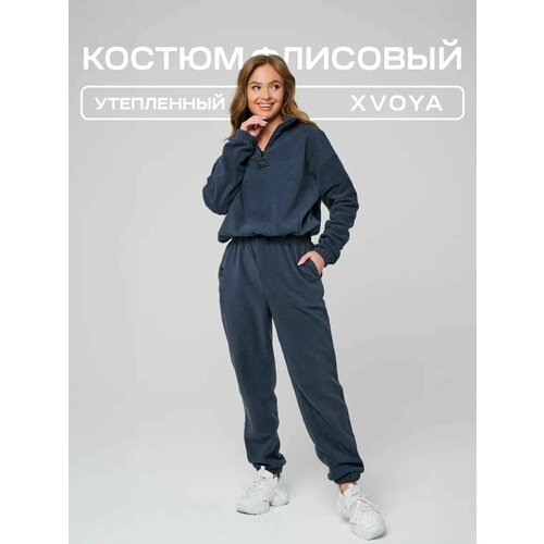 фото Костюм спортивный xvoya, размер 42, серый