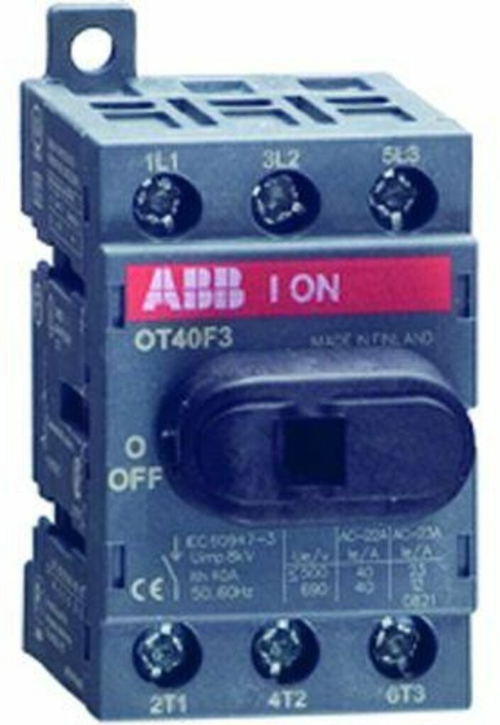 ABB OT25F3 Выключатель-разъединитель 3Р 25А с ручкой управления, 1SCA104857R1001