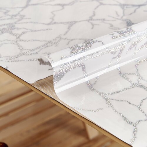 Гибкое стекло на стол 80х160 см 0,8 мм