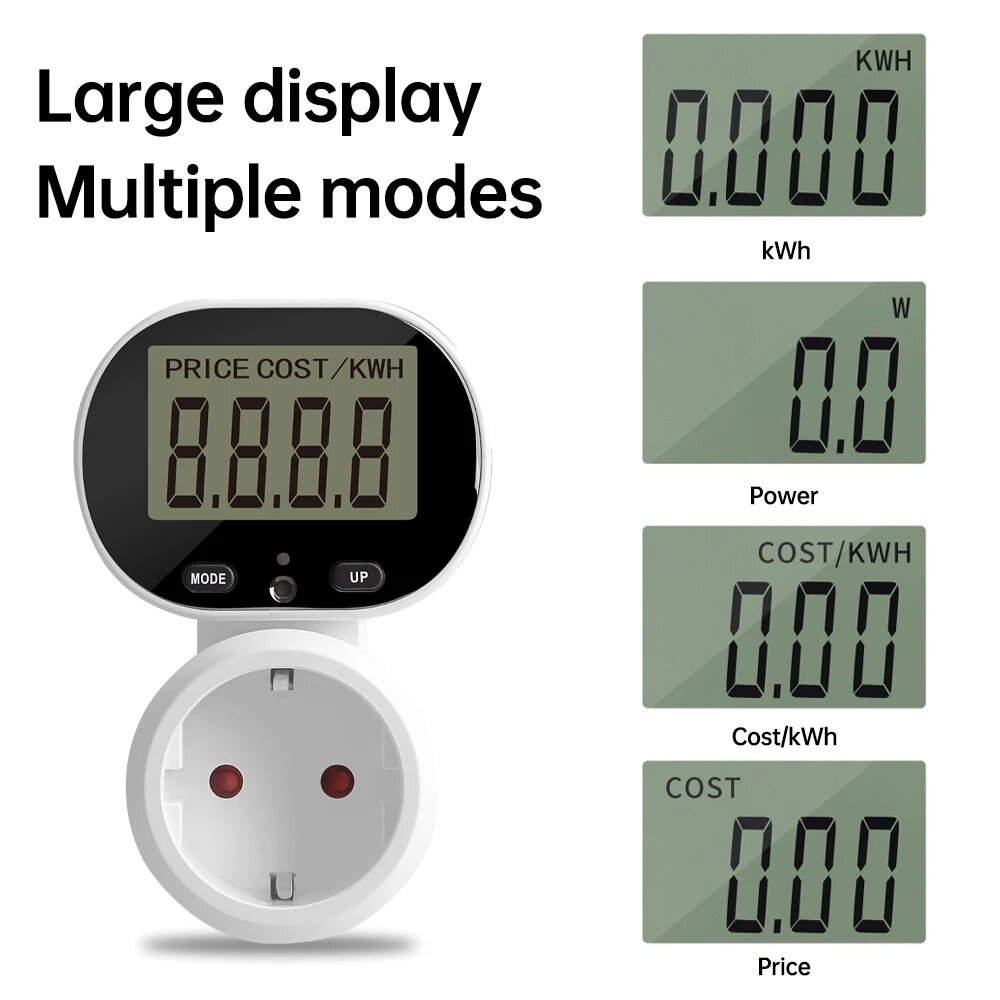 Изображение Aideepen измеритель мощности 220В, With Backlight
