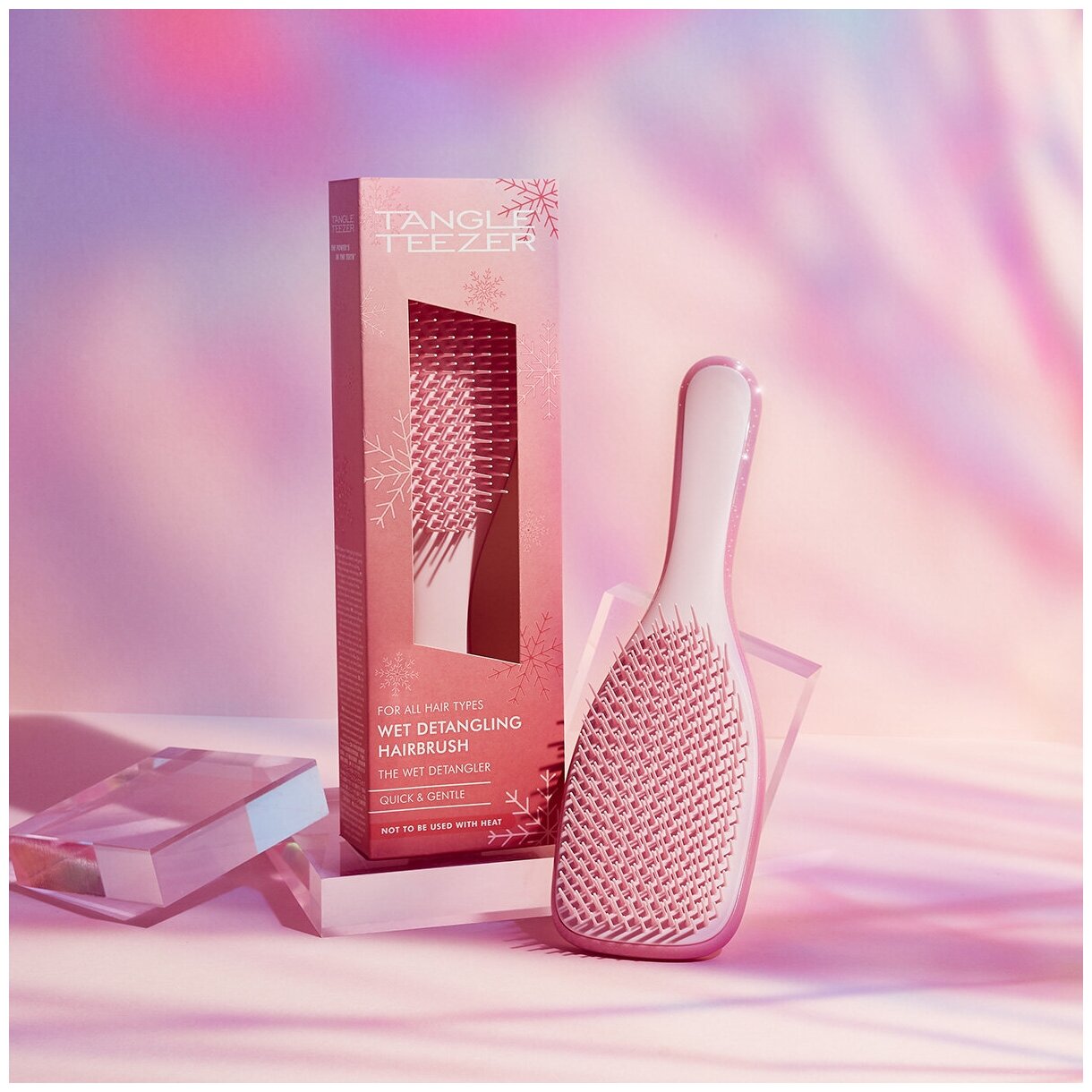 TANGLE TEEZER массажная щетка The Wet Detangler, для мытья головы, для распутывания волос, 23.6 см — фото 1