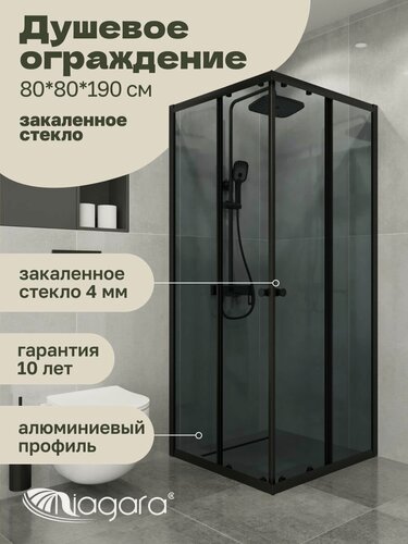 Изображение товара Душевое ограждение Niagara Eco NG-1008-14QT (78х78х190 см)