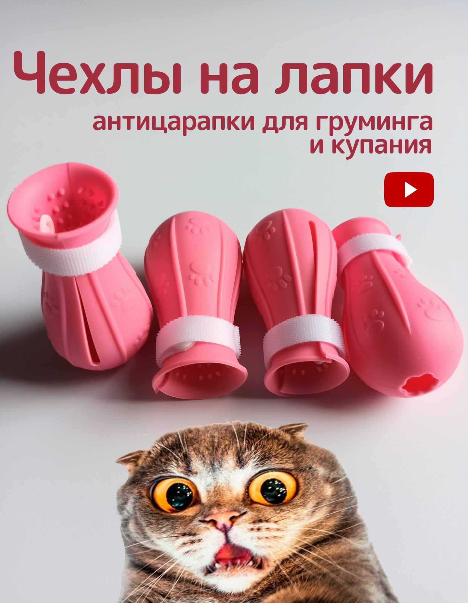 Антицарапки для мытья кошек