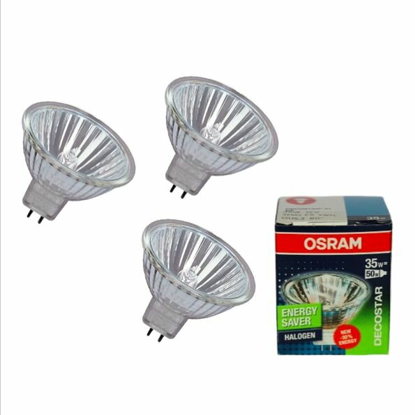 Галогенная лампа GU5.3 35w = 50w Osram 48865 Eco 12v 620Lm 3000K (3шт.)