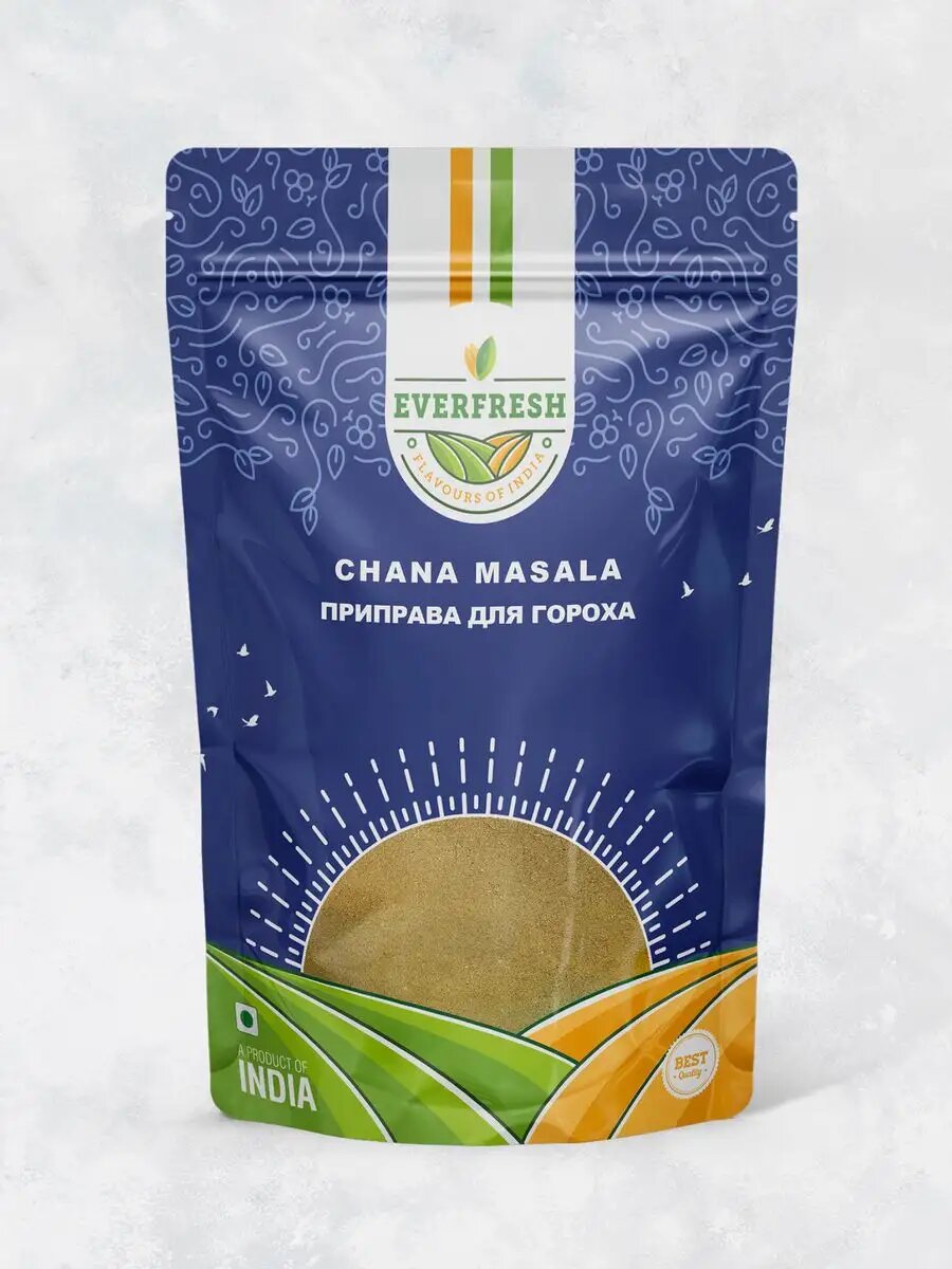 Приправа для гороха (Chana Masala), Everfresh, в упаковке 100 г