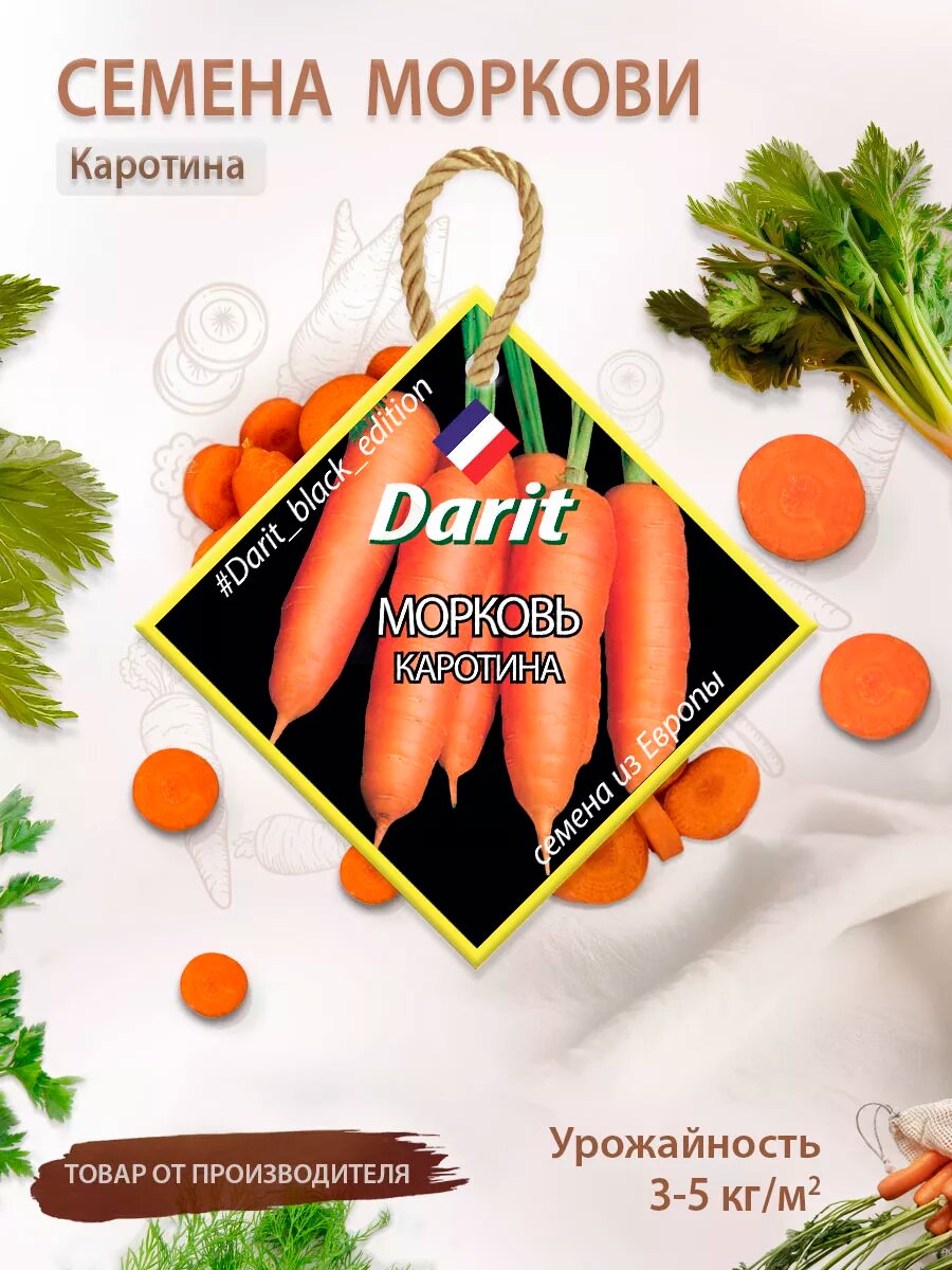 Семена моркови Каротина Black Edition