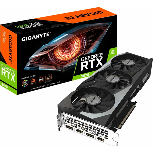 Видеокарта Gigabyte PCI-E nVidia GeForce RTX 3070 GAMING OC 8G GV-N3070GAMING OC-8GD 45990₽