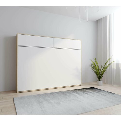 Шкаф кровать-трансформер с изголовьем Ergoroom Аджи 1200 с антресолью Лайт Сканд