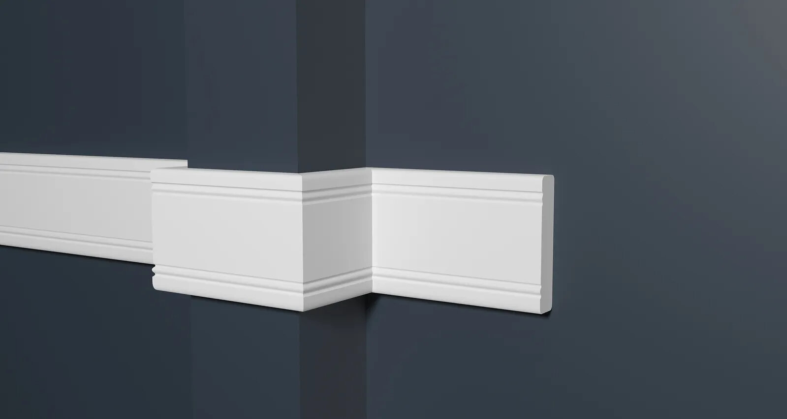 Молдинг Decor-Dizayn D156A из дюрополимерна гладкий под покраску 2 метра 1 шт.