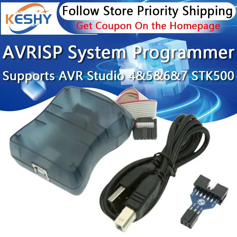AVAT AVRISP mkII XP2 AVR ISP mk2 USB Программатор
