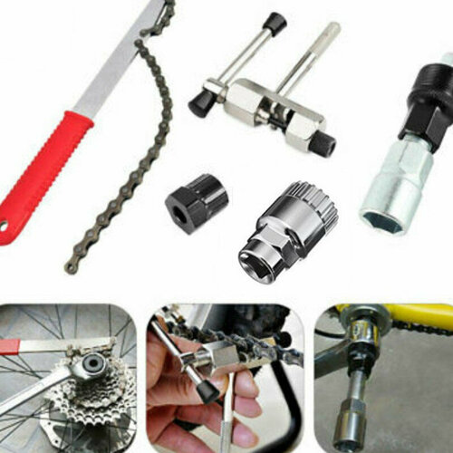 Набор для ремонта велосипеда Kafei, съемник звездочки, втулка центрального вала, гаечный ключ