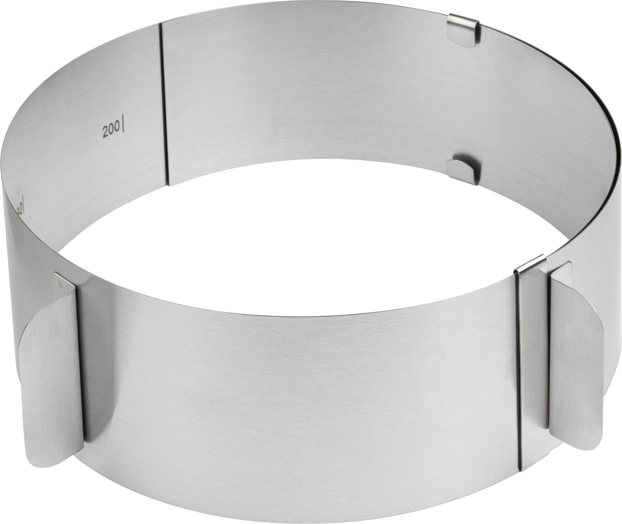 Форма для выпечки раздвижная (кулинарное кольцо) TORTA диам. 16-30 см