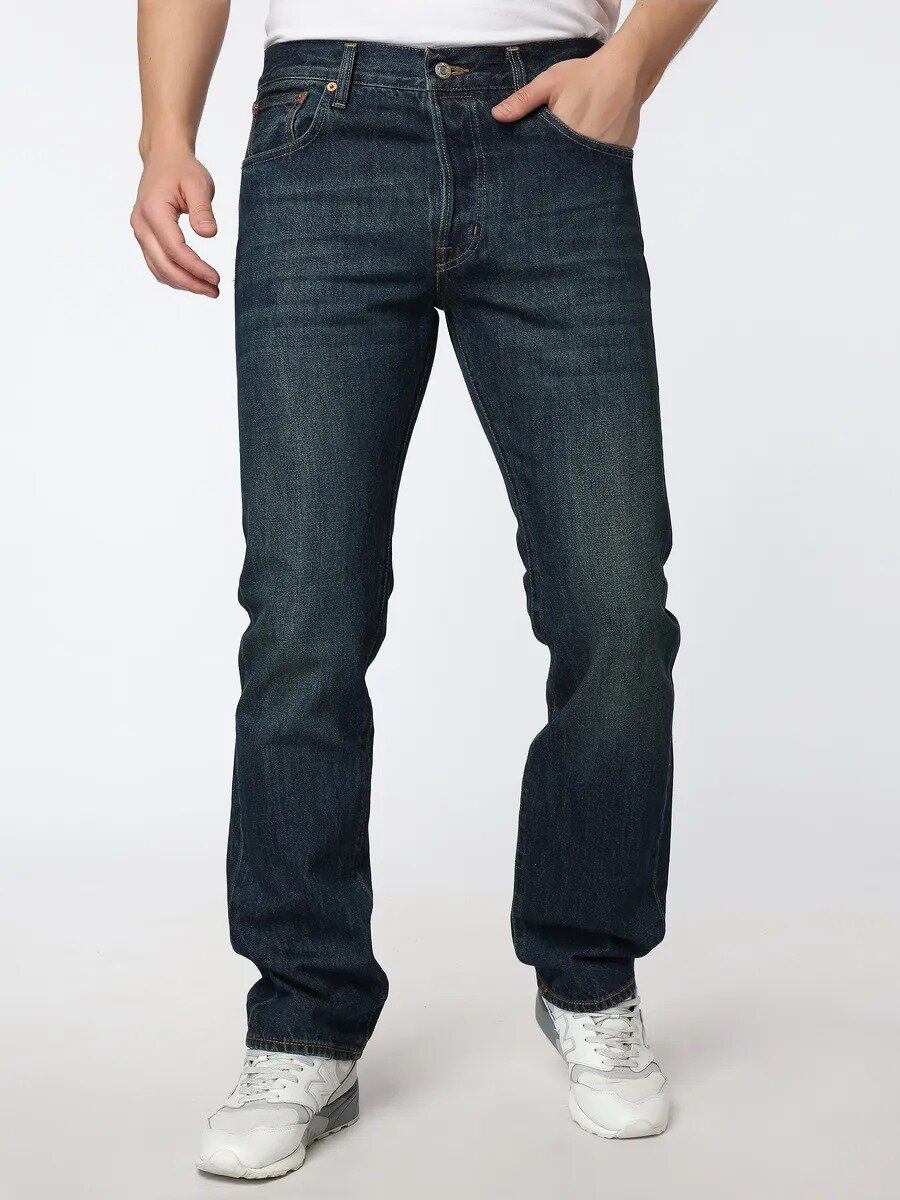 Джинсы классические Levi's 501, размер 38/34, cиний — фото 1