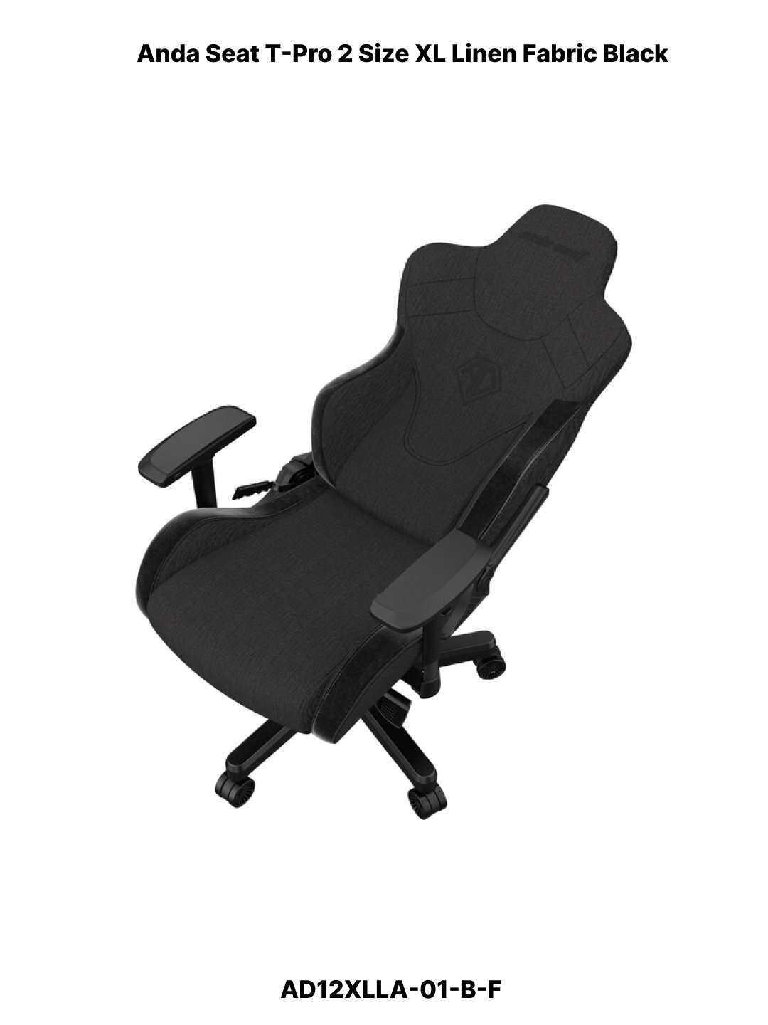 Игровое компьютерное кресло AndaSeat T-Pro 2 XL, ткань black, AD12XLLA-01 B-F — фото 1