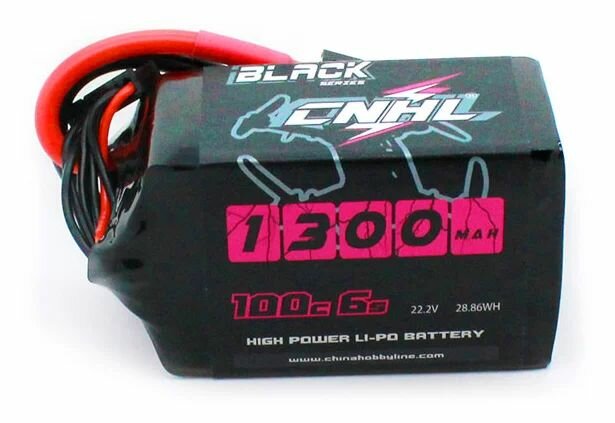 Аккумулятор CNHL Black Series 1300mAh 6S 100C LiPo XT60