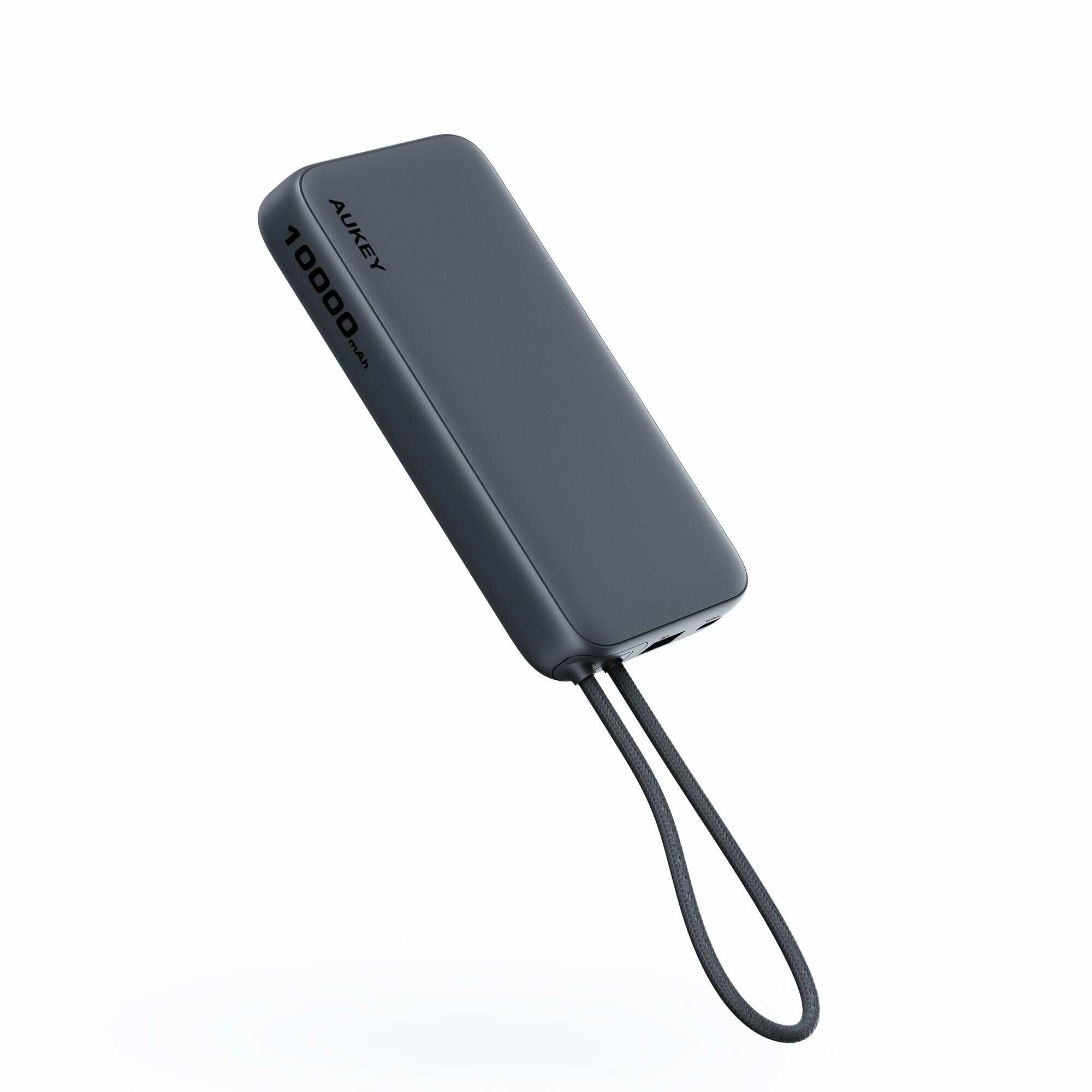 Внешний аккумулятор Aukey Sprint Cable, 10 000 мАч, 20 Вт, со встроенным кабелем Type-C (PB-Y53P) — фото 1