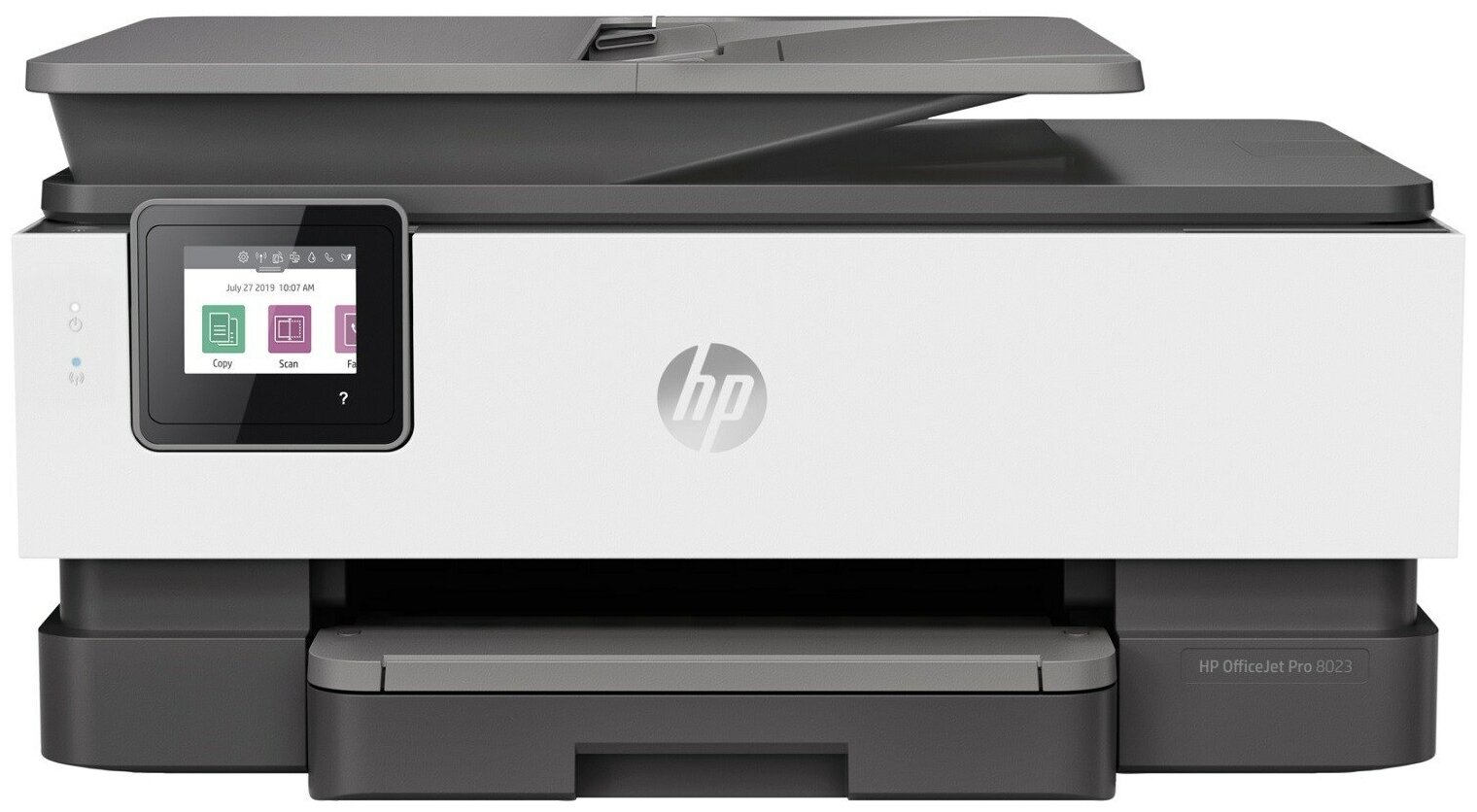 МФУ струйный HP OfficeJet 8023 (1KR64B) A4 Duplex WiFi USB RJ-45 черный/белый