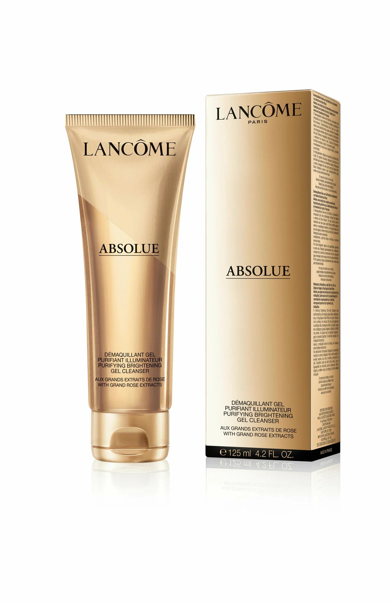 Гель-масло для снятия макияжа и очищения кожи лица oil in gel Absolue Cleansing Foam 125мл