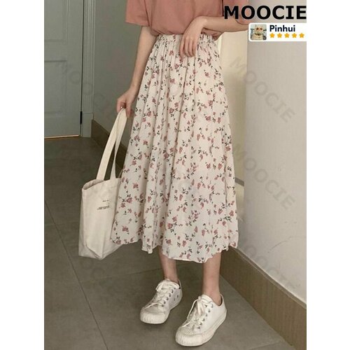 фото Юбка moocie, размер l, абрикосовый