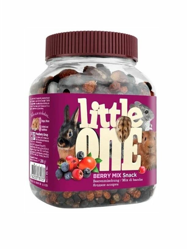 Лакомство для грызунов Little One Ягодное ассорти из цельных ягод 180г