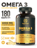 Омега 3 MISHIDO Omega 3 FATTY ACID 180 капсул рыбий жир для сердц...