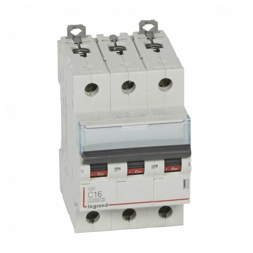 Автоматический выключатель DX3 6000 10kA 16A 3П тип С. Legrand 407859